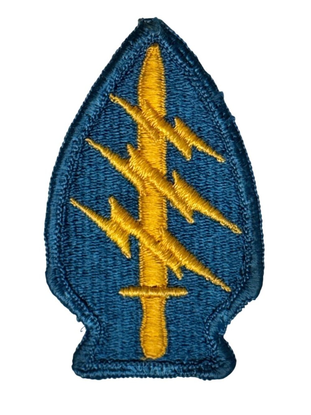 Vintage U.S. Army Special Forces Patch With Sword & Lightning Embroidered Design
